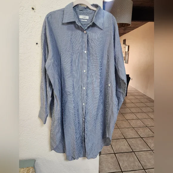 Isabel Marant Étoile Seen Striped Cotton Shirt Dress size 36